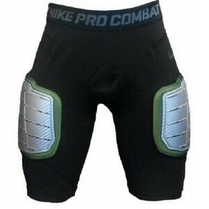 Nike Pro Combat Shorts XL Black Hyperstrong Football Hardplate Padded 634668
